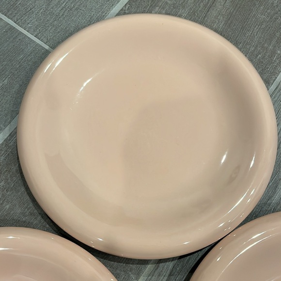 3 Baker, Hart and Stuart for Mervyns, USA Pottery Peach Pale pink 7.75” Plate - Picture 3 of 6